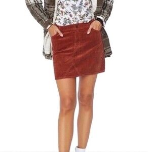 NWT Sanctuary Ryan Corduroy Mini Skirt Vintage BabyDoll Spice of Life Size 32